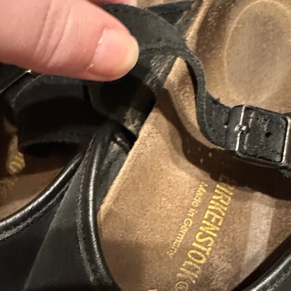 Birkenstock Black Suede Slip-Ons - Picture 5 of 8